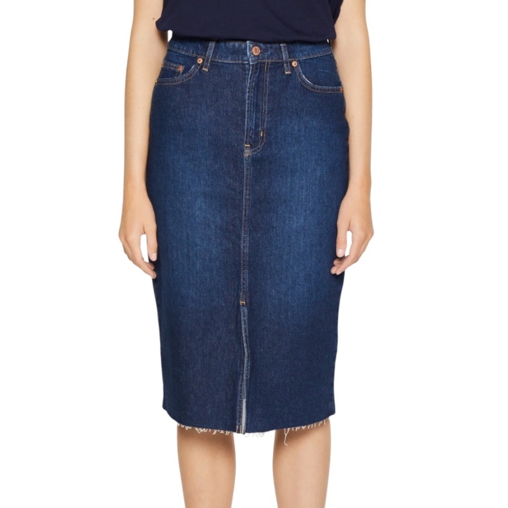 GAP Dark Blue Denim Pencil Skirt